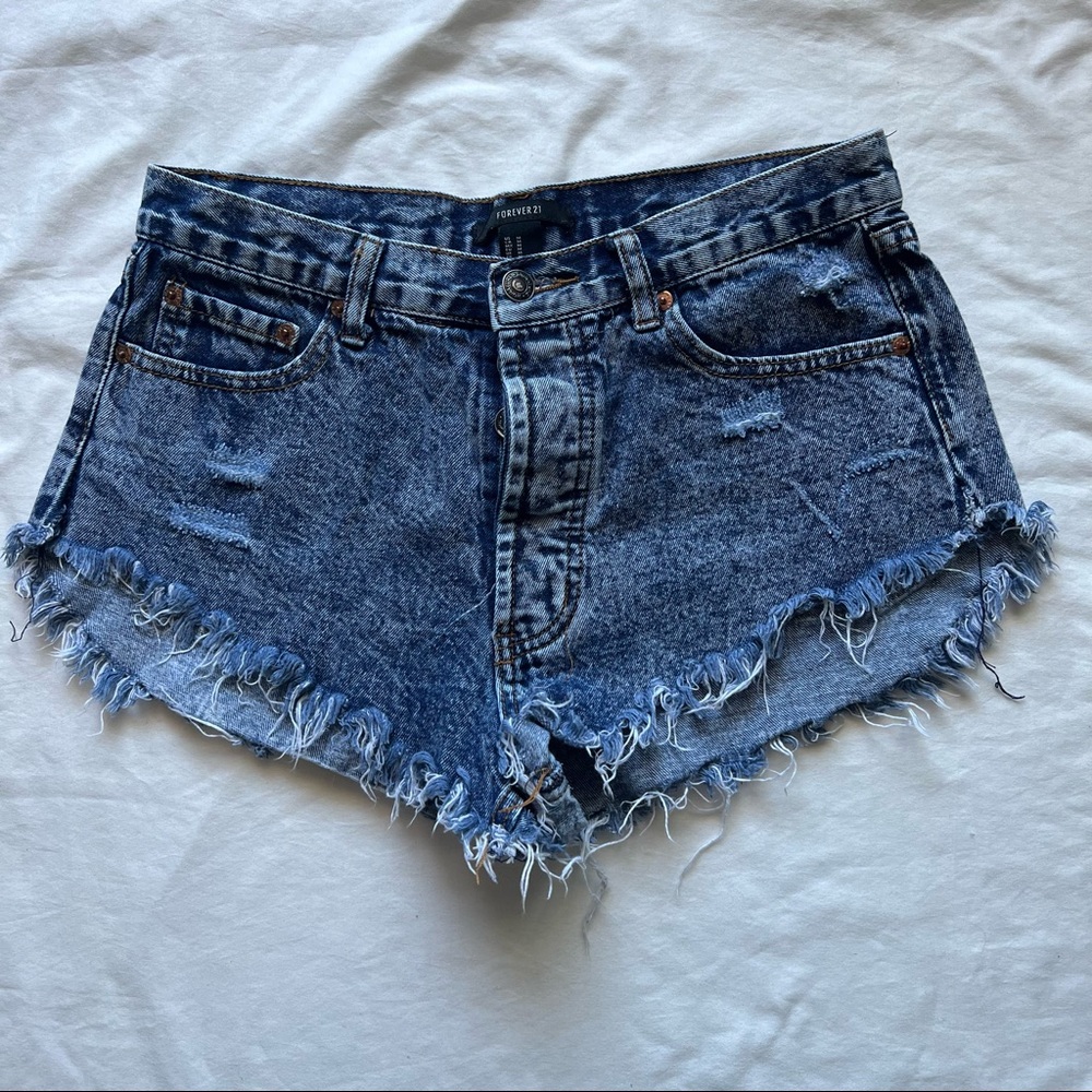 Forever 21 Button Fly cutoffs Denim Shorts Medium